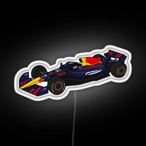 Max Verstappen 1 Redbull Formula One Race Car RGB Neon Sign