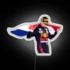 Neon Dutch Flag Decoration Featuring Formula One Driver's National Pride