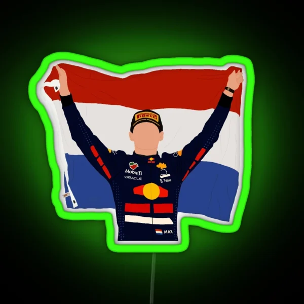 Max Verstappen RGB Neon Sign