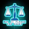 Justice Illuminated: Vibrant RGB Neon Sign for the Modern Judge