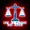 Inspirational Law and Order Wall Decoration with RGB Neon Accents