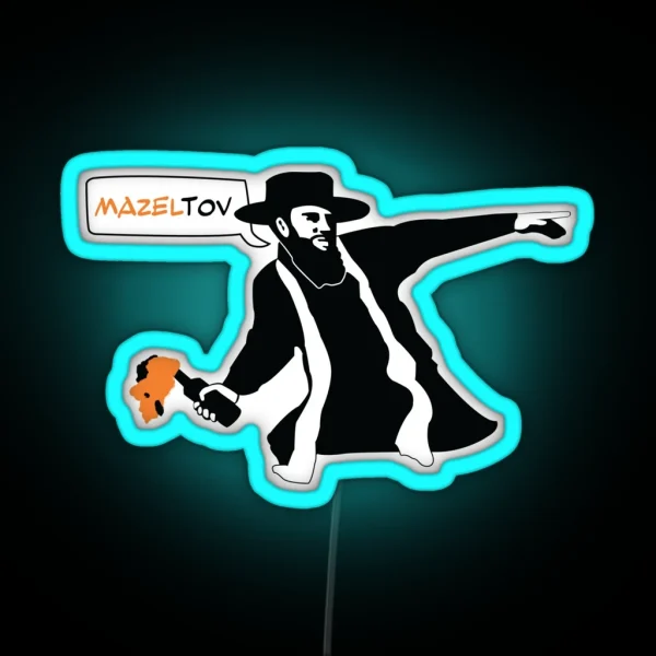 Mazel Tov Cocktail RGB Neon Sign