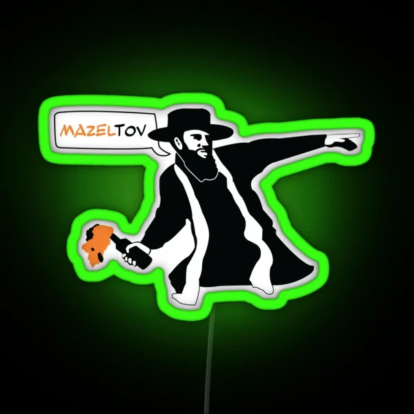 Mazel Tov Cocktail RGB Neon Sign