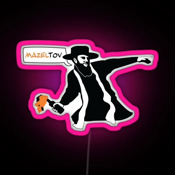 Mazel Tov Cocktail RGB Neon Sign
