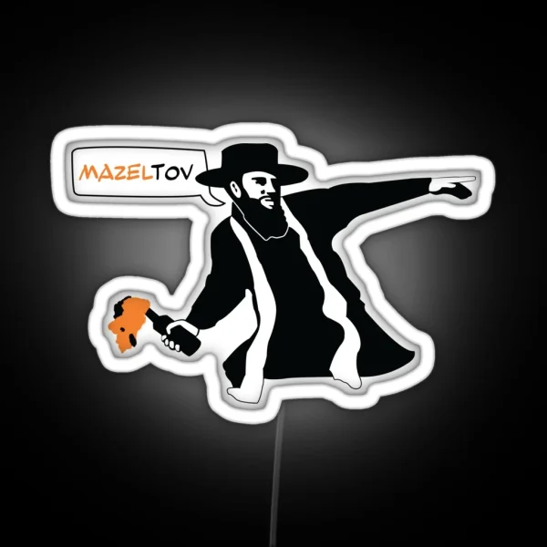 Mazel Tov Cocktail RGB Neon Sign