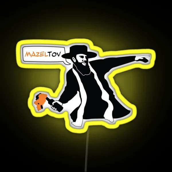 Mazel Tov Cocktail RGB Neon Sign