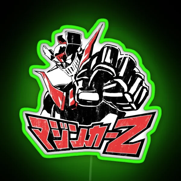Mazinga Z Black And Red RGB Neon Sign