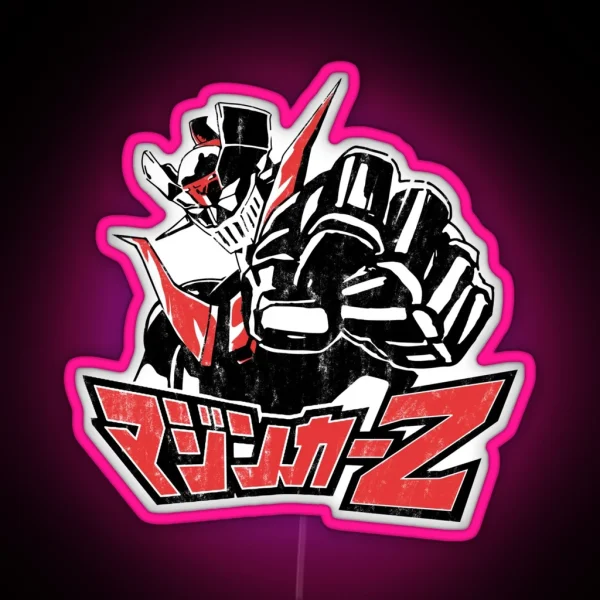 Mazinga Z Black And Red RGB Neon Sign