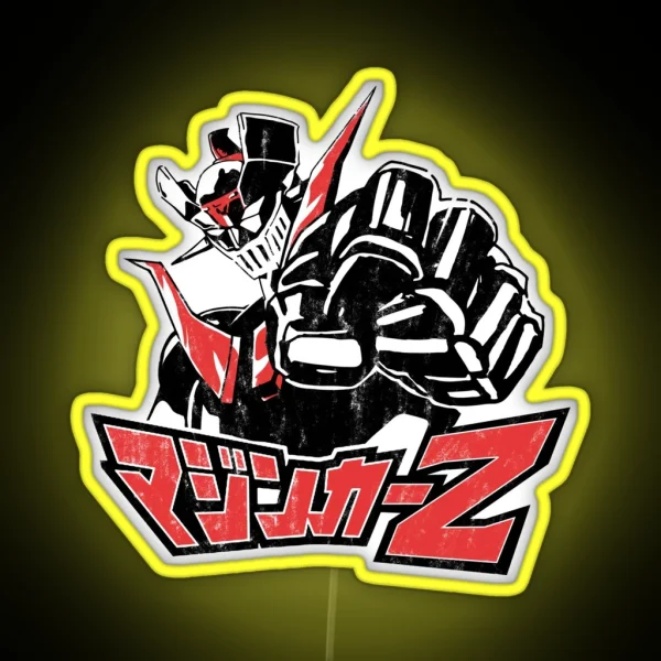 Mazinga Z Black And Red RGB Neon Sign