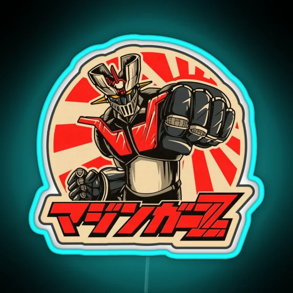 Mazinger Fist 2 RGB Neon Sign