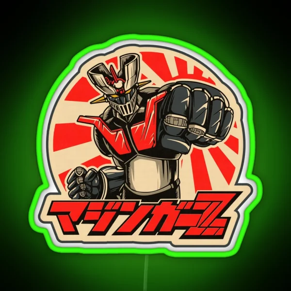Mazinger Fist 2 RGB Neon Sign