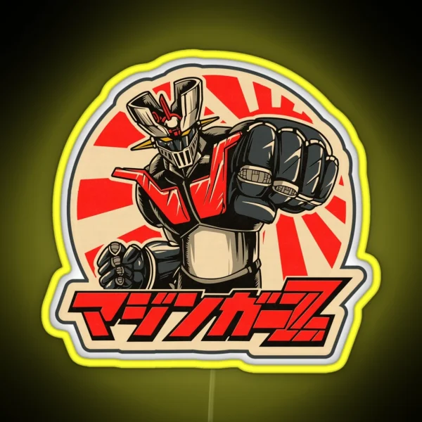 Mazinger Fist 2 RGB Neon Sign
