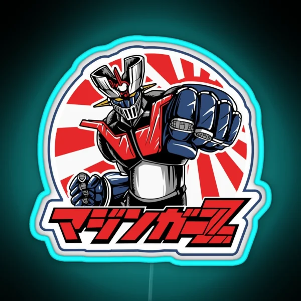 Mazinger Fist RGB Neon Sign