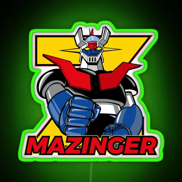 Mazinger Robot Mazinger Z RGB Neon Sign