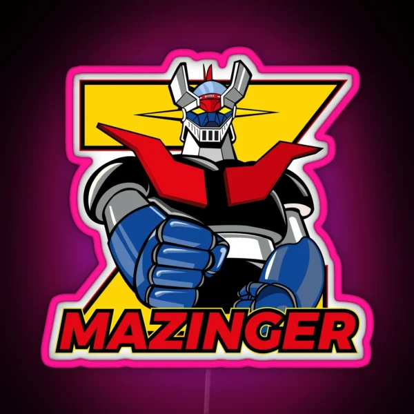 Mazinger Robot Mazinger Z RGB Neon Sign