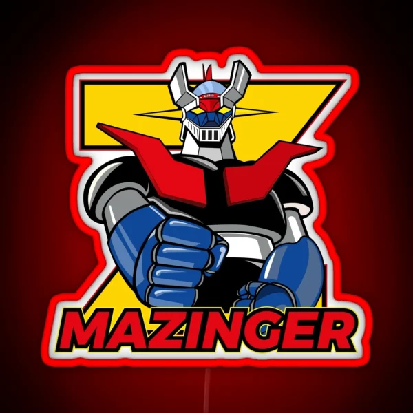 Mazinger Robot Mazinger Z RGB Neon Sign