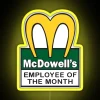 Shine bright with this colorful McDowell's Employee of the Month sign