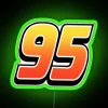 Vibrant McQueen 95 themed LED neon lighting decor for bedrooms.