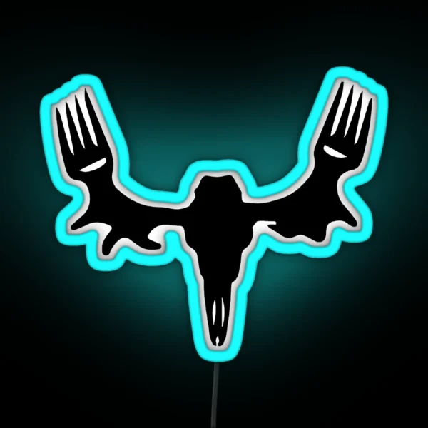 Meat Eater Skull RGB Neon Sign