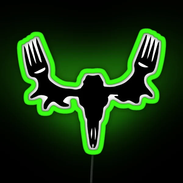 Meat Eater Skull RGB Neon Sign