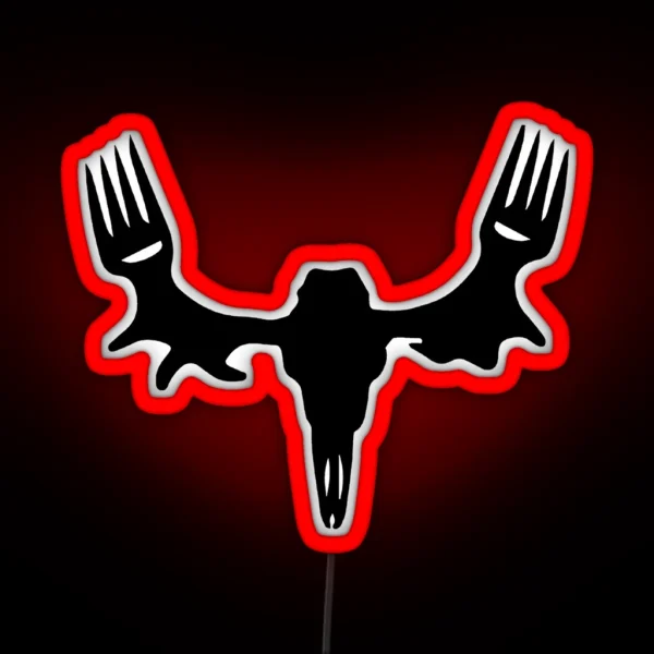 Meat Eater Skull RGB Neon Sign