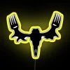 Eye-catching Meat Lover's Skull Neon Sign with RGB Color Change