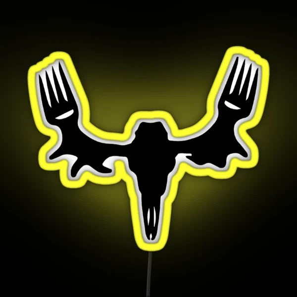 Meat Eater Skull RGB Neon Sign