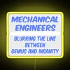 Vibrant Mechanical Engineer Joke Sign in Color-Changing RGB Neon Lights