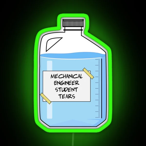 Mechanical Engineer Student Funny Mechanical Engineer RGB Neon Sign