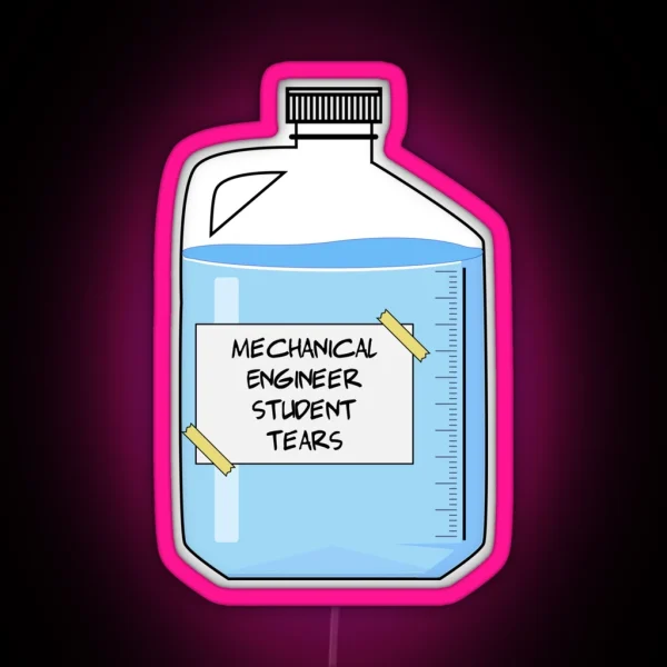 Mechanical Engineer Student Funny Mechanical Engineer RGB Neon Sign
