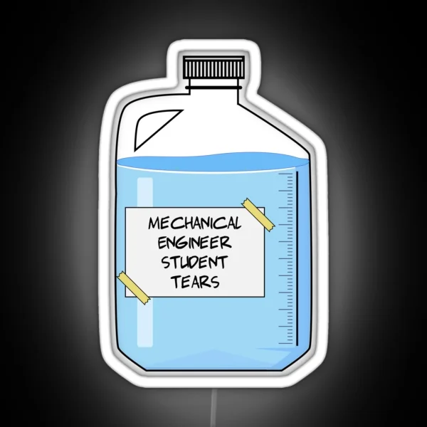 Mechanical Engineer Student Funny Mechanical Engineer RGB Neon Sign