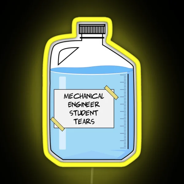 Mechanical Engineer Student Funny Mechanical Engineer RGB Neon Sign