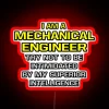 Mechanical engineer pride with superior intelligence and cutting-edge tech vibes
