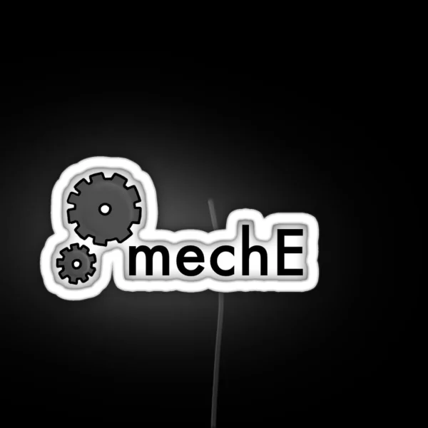 Mechanical Engineering Meche Logo RGB Neon Sign