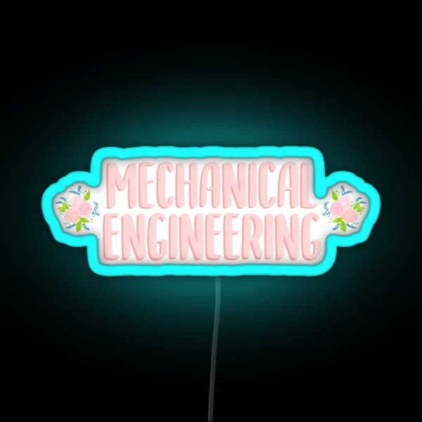 Mechanical Engineering Pink RGB Neon Sign