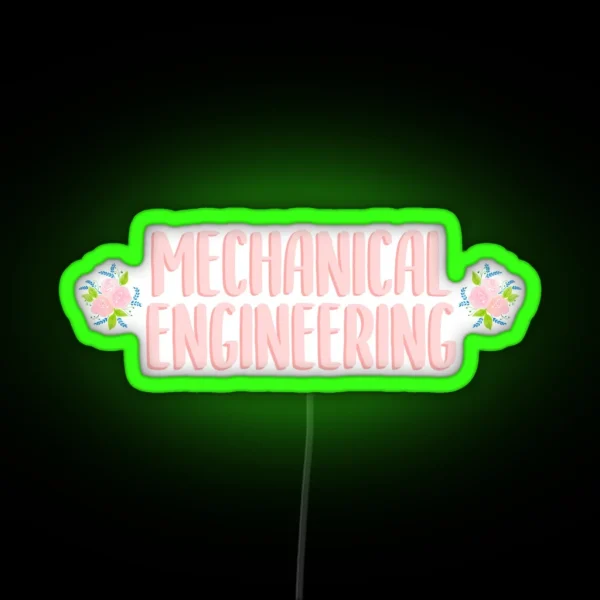 Mechanical Engineering Pink RGB Neon Sign