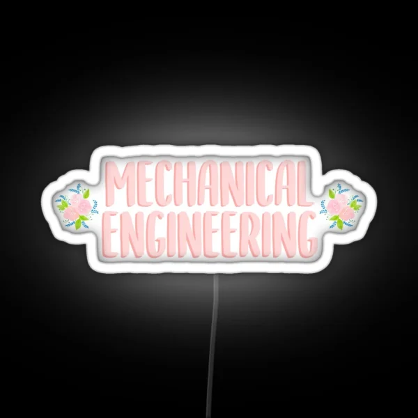Mechanical Engineering Pink RGB Neon Sign