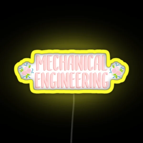 Mechanical Engineering Pink RGB Neon Sign