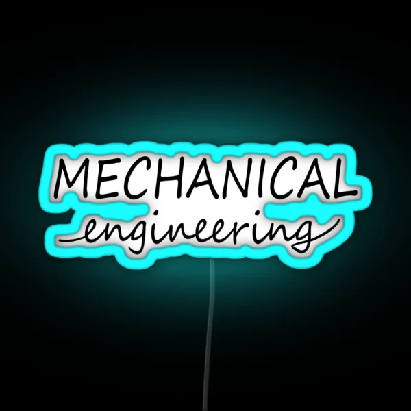 Mechanical Engineering RGB Neon Sign