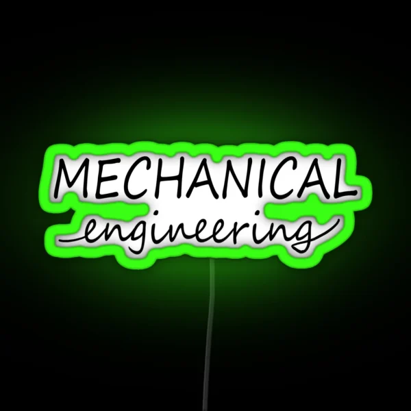 Mechanical Engineering RGB Neon Sign