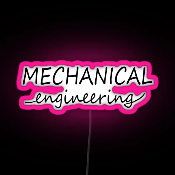 Mechanical Engineering RGB Neon Sign