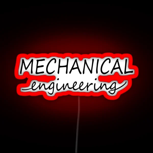 Mechanical Engineering RGB Neon Sign