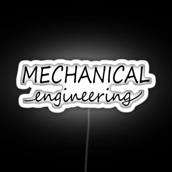 Mechanical Engineering RGB Neon Sign