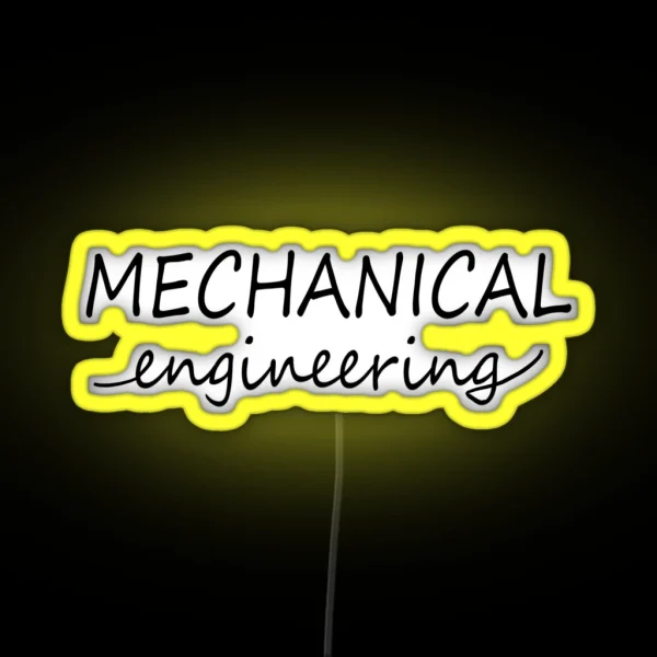 Mechanical Engineering RGB Neon Sign