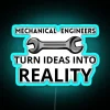 Neon Sign for Mechanical Engineers' Workspace or Office Decor Inspiration