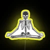 Unique Meditation Decor with Multicolor LED Illuminated Skeleton Design
