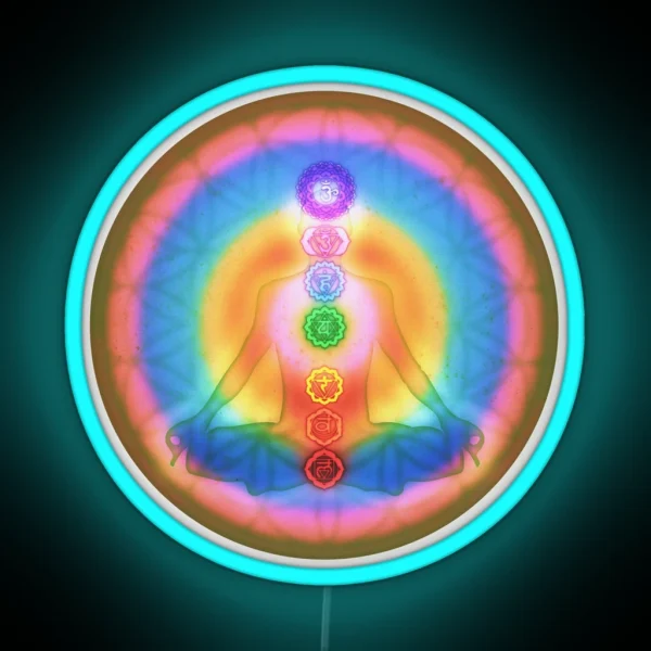 Meditation And The Chakras III RGB Neon Sign