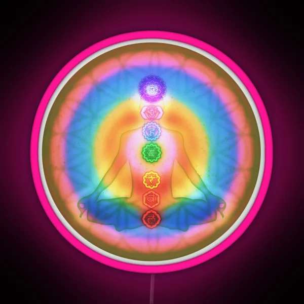 Meditation And The Chakras III RGB Neon Sign