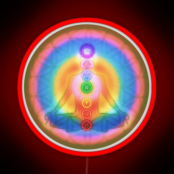 Meditation And The Chakras III RGB Neon Sign