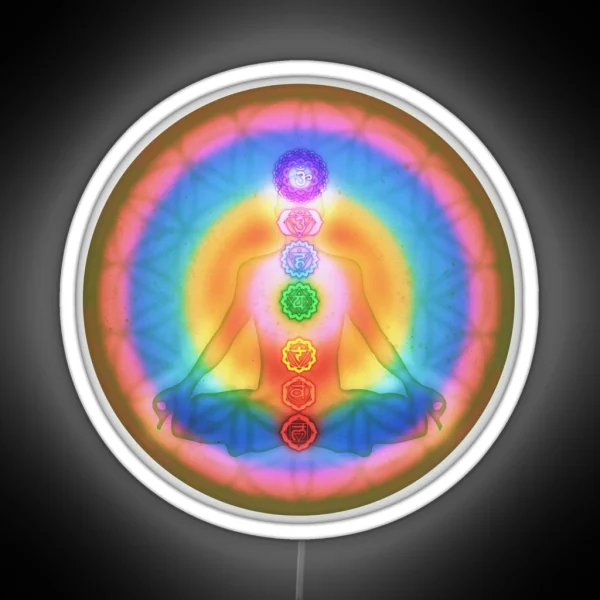 Meditation And The Chakras III RGB Neon Sign